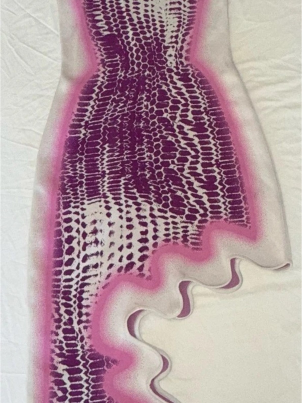 PH5 Brooklyn Wavy Asymmetric Dress Purple Knit No Tags - Picture 2 of 14